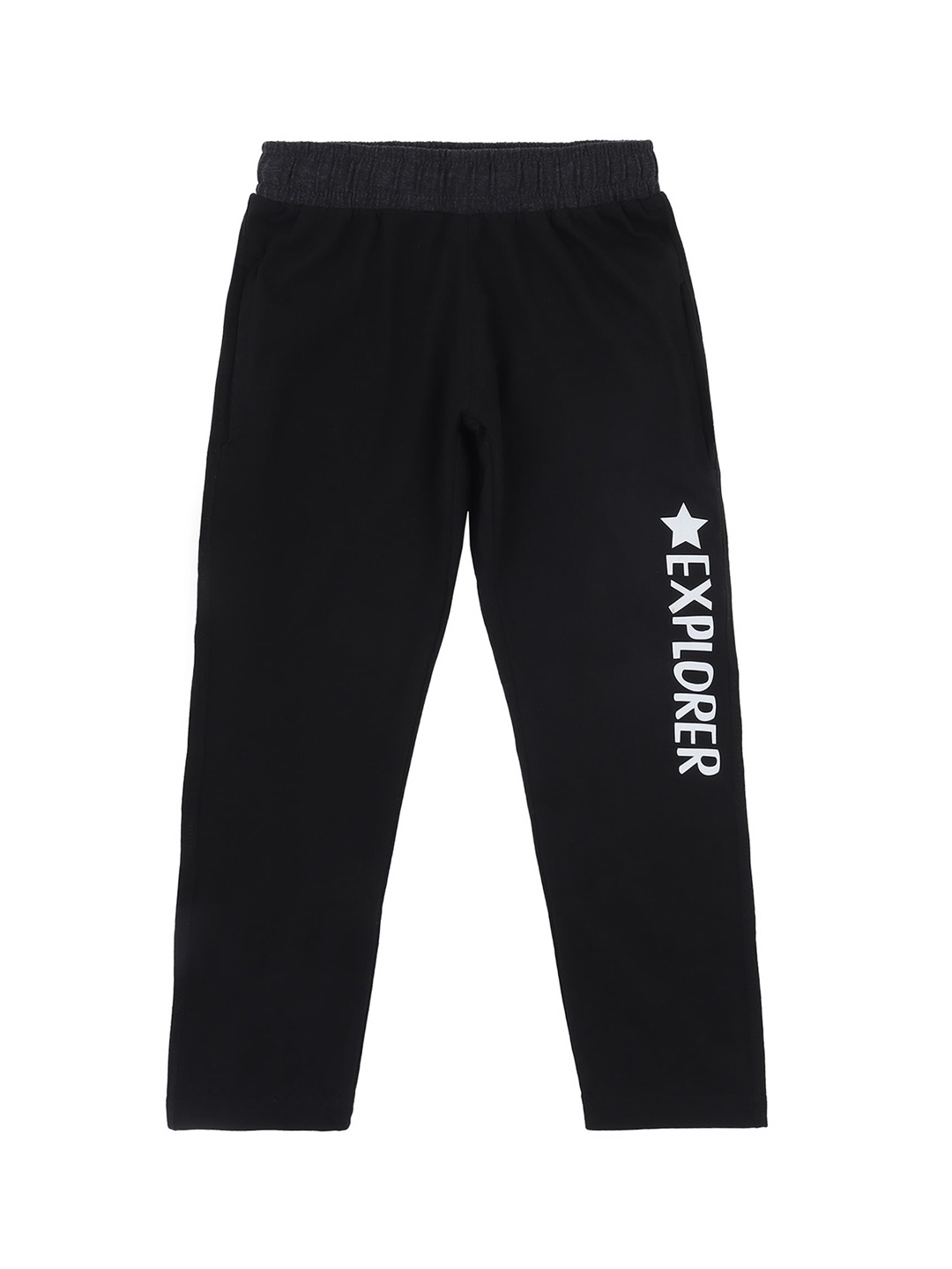 

DYCA Boys Black Solid Cotton Track Pants