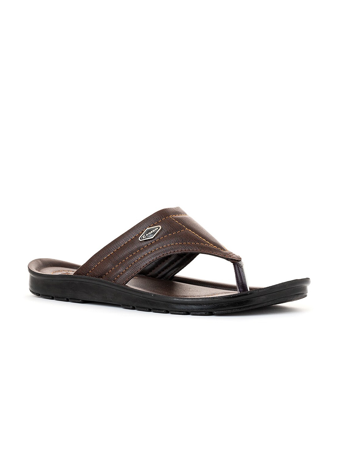 

Khadims Men Brown Thong Flip-Flops