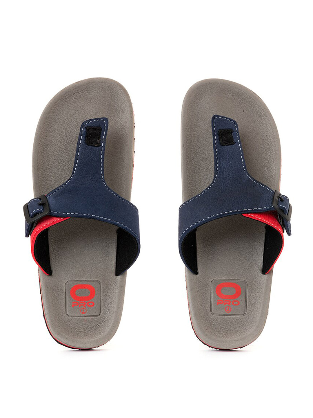

Khadims Men Blue & Orange Thong Flip-Flops