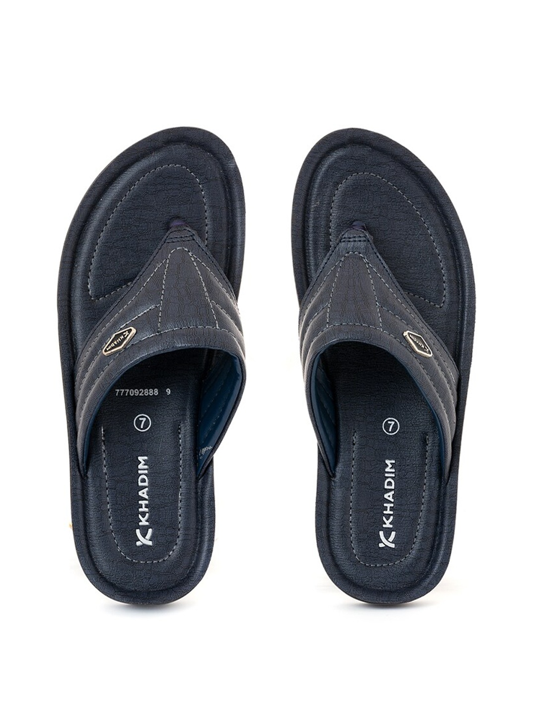 

Khadims Men Navy Blue Thong Flip-Flops