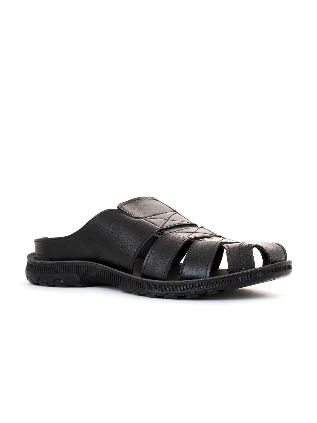 

Khadims Men Black Fisherman Sandals