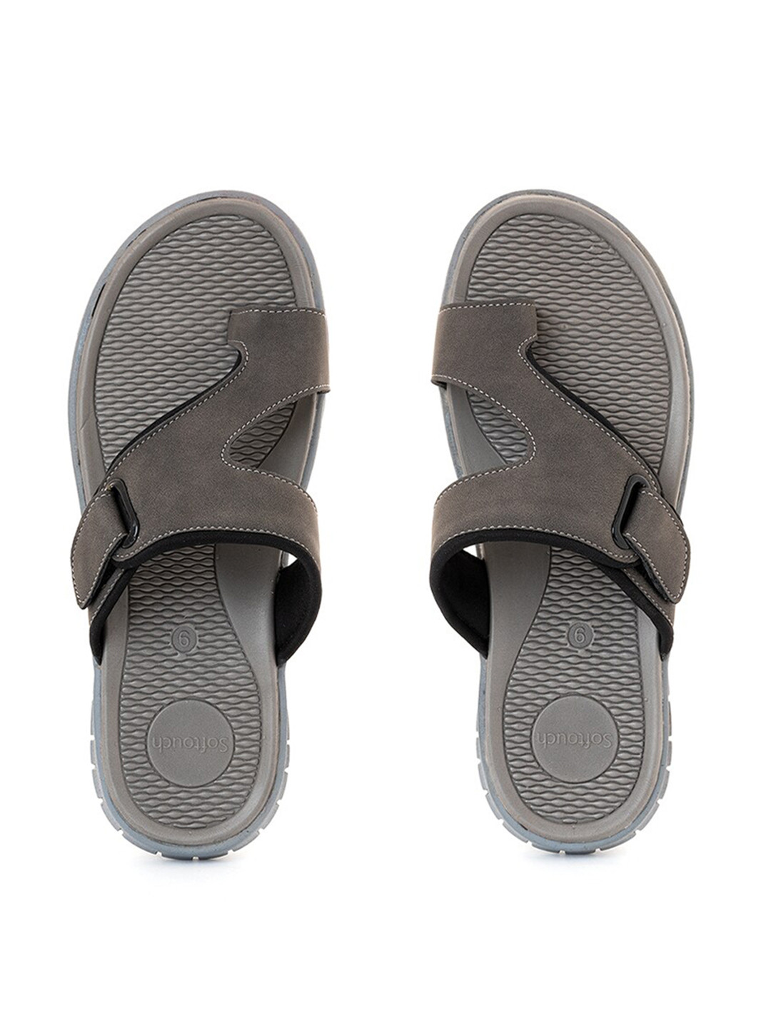 

Khadims Men Grey Comfort Sandals