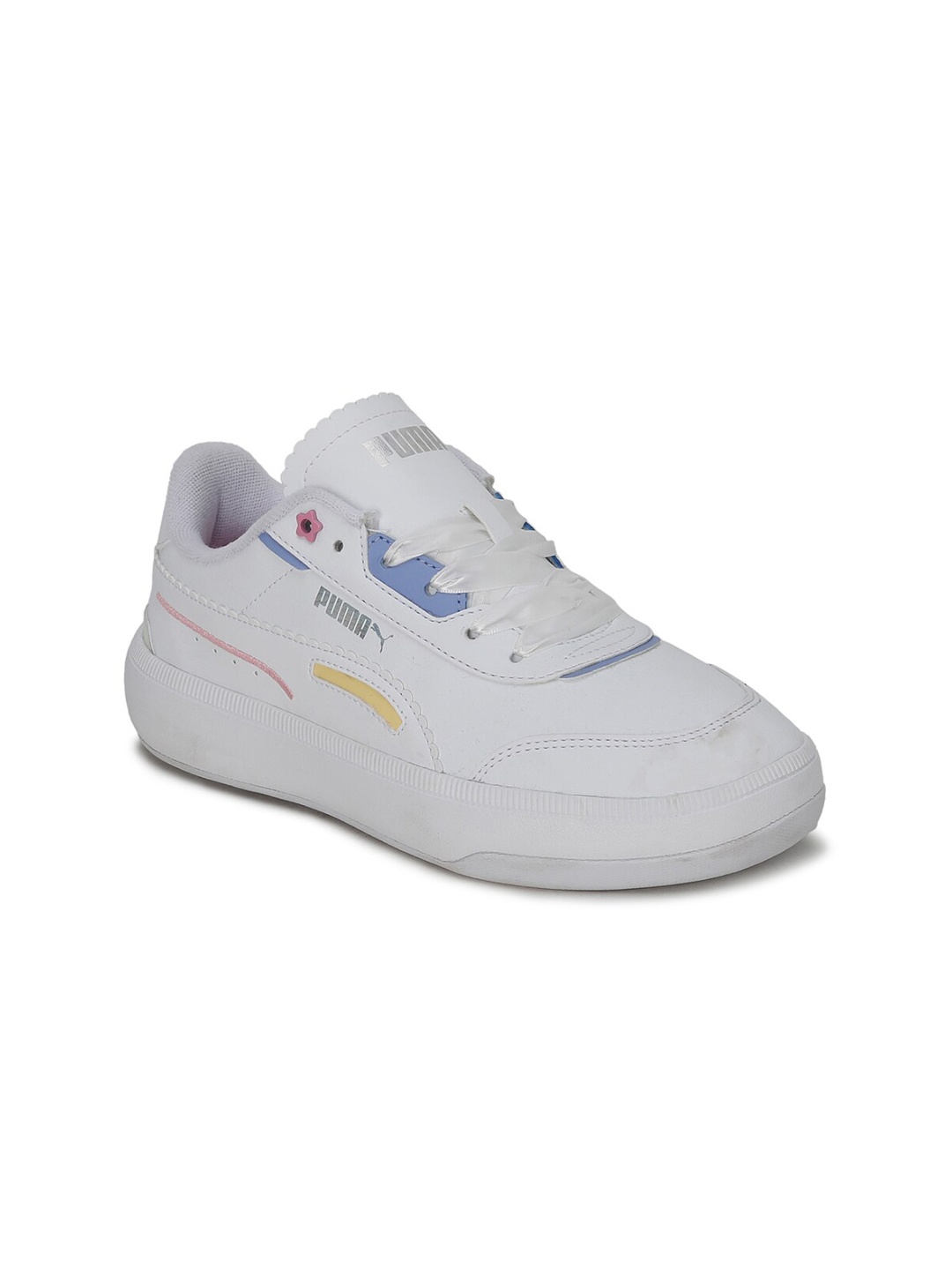 

Puma Women White Tori Pixie Colourblocked Sneakers