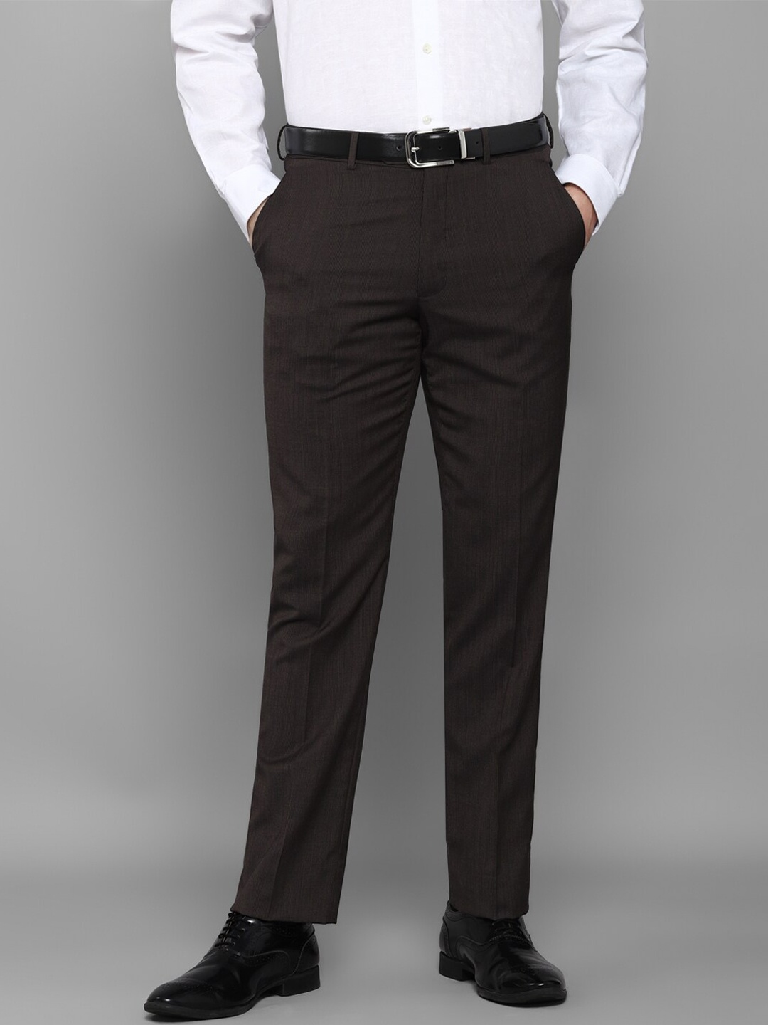 

Luxure by Louis Philippe Men Brown Slim Fit Trousers