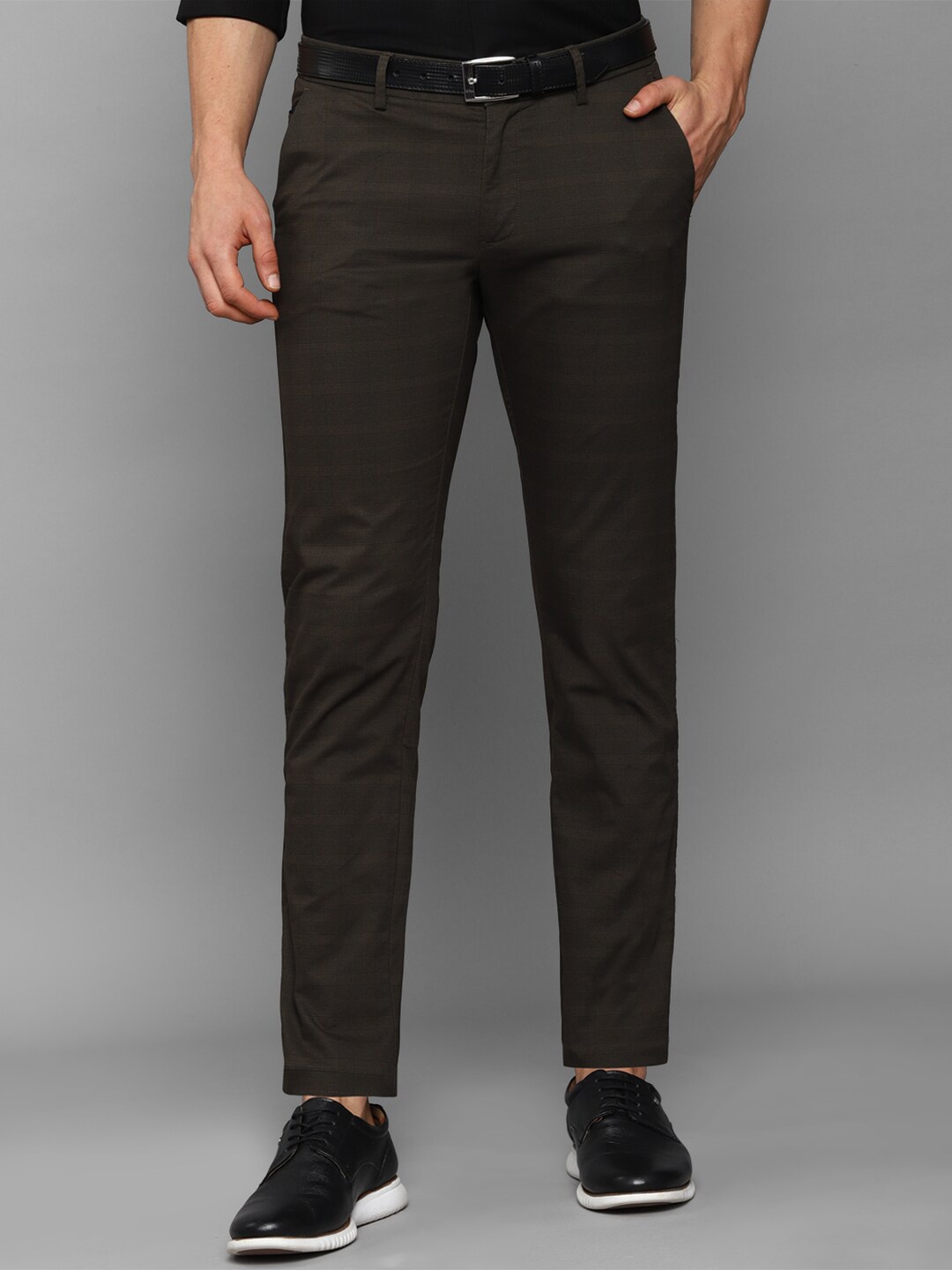 

Allen Solly Men Brown Slim Fit Trousers