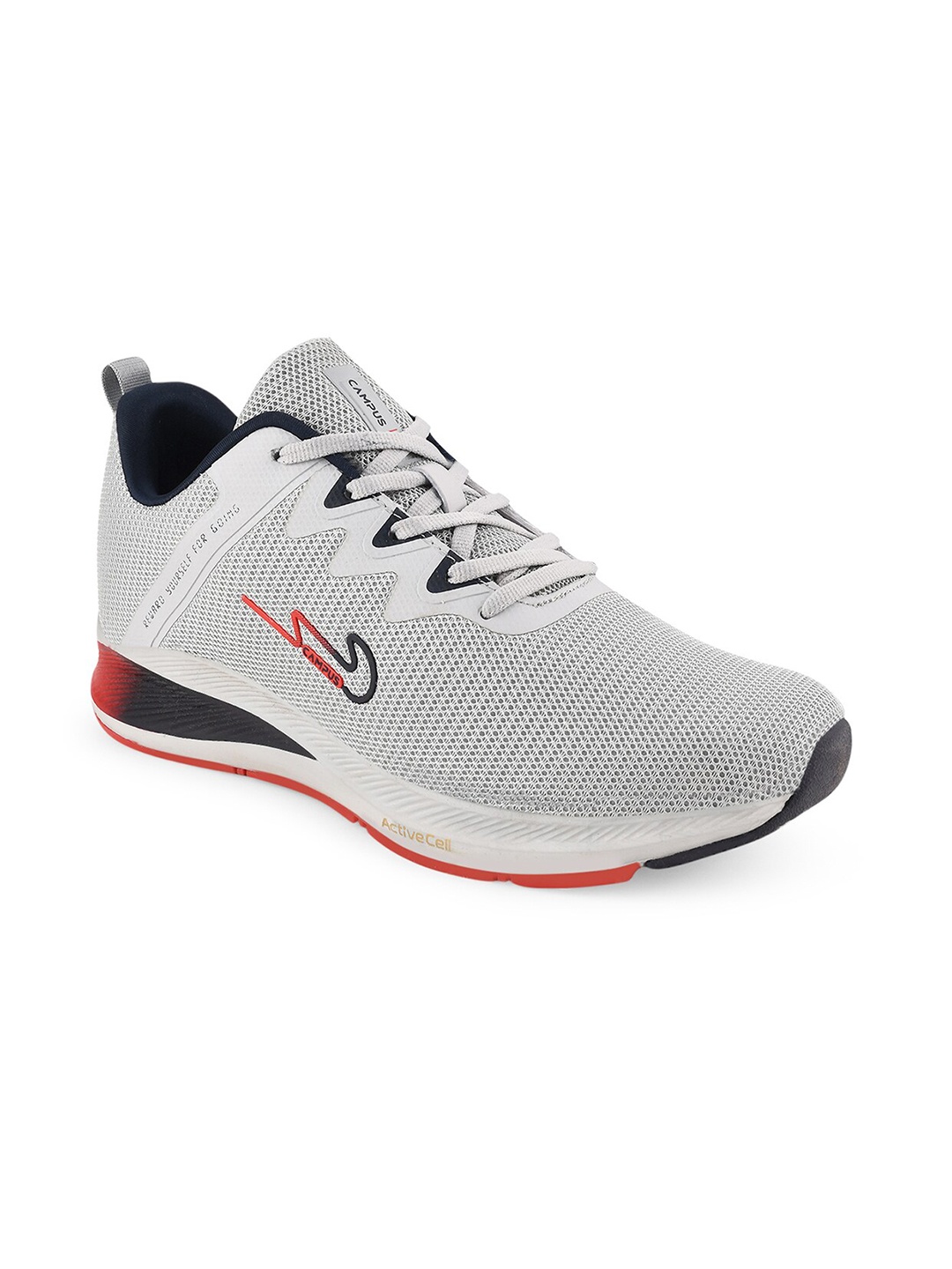 

Campus Men Grey Mesh Running Shoes