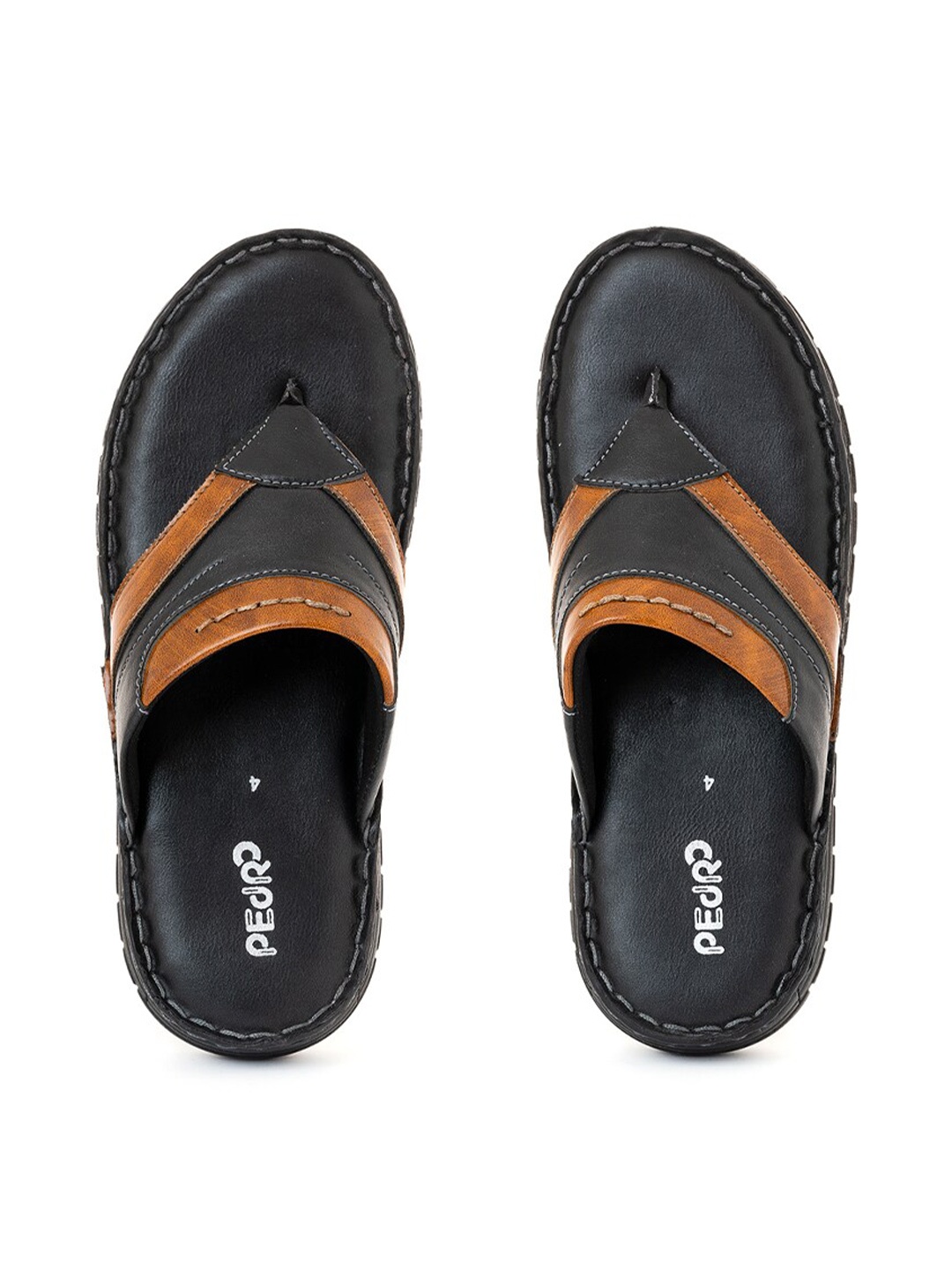 

Khadims Boys Black & Brown Thong Flip-Flops