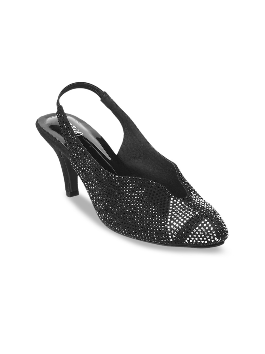

Metro Black Embellished Pumps