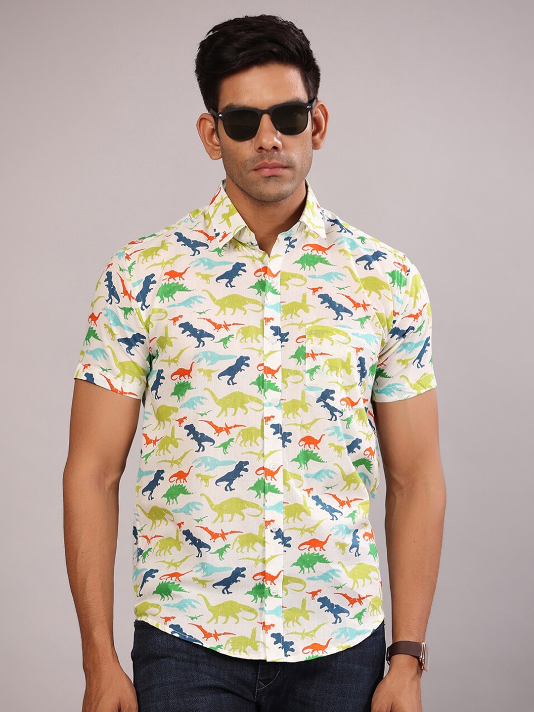 

Tistabene Men Multicoloured Comfort Printed Casual Shirt, Multi