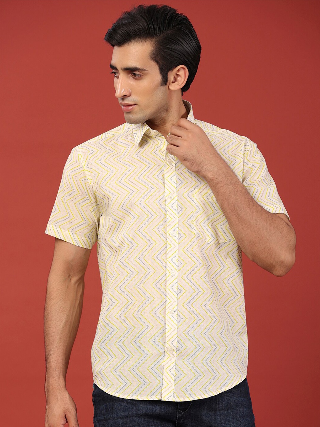 

Tistabene Men Multicoloured Comfort Floral Printed Casual Shirt, Multi