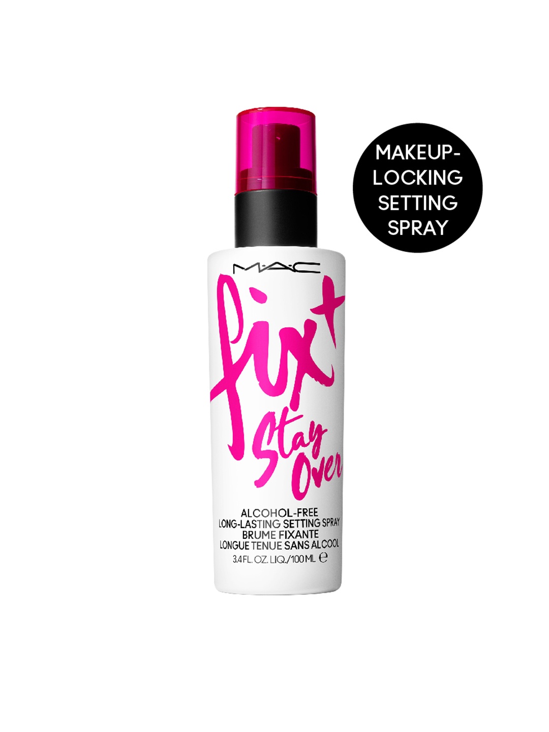 

M.A.C Fix + Stay Over Alcohol Free Long-Lasting Setting Spray - 100 ml, White