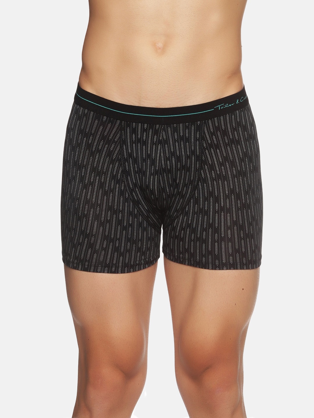 

Tailor & Circus Men Black Printed Puresoft Anti-Bacterial Beechwood Modal Trunk BB_1PK_AR