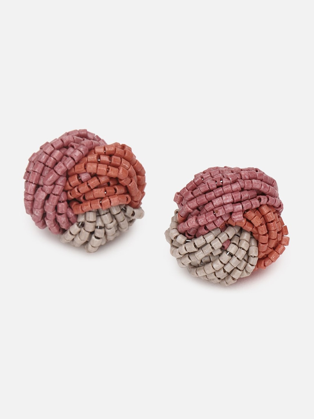 

FOREVER 21 Pink & Orange Contemporary Studs Earrings
