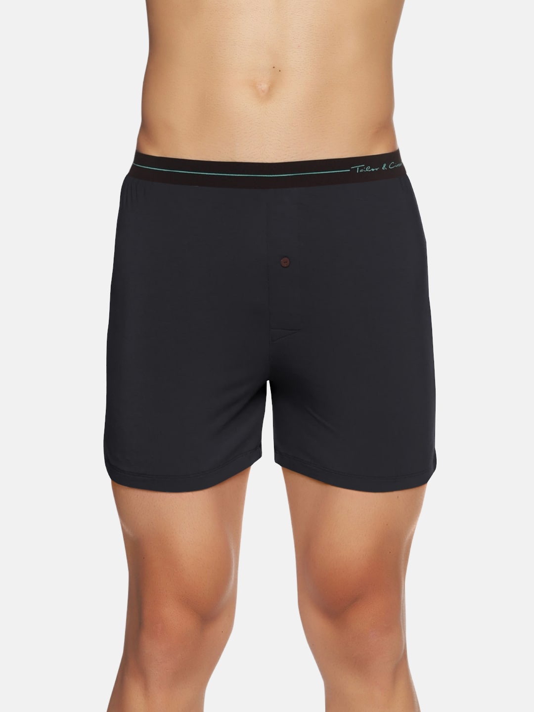 

Tailor & Circus Men Black Solid Puresoft Anti-Bacterial Beechwood Modal Boxers