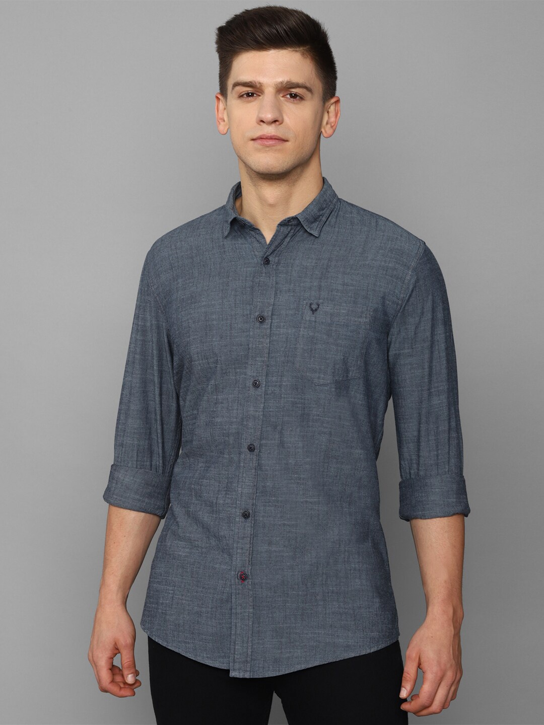 

Allen Solly Sport Men Navy Blue Casual Shirt