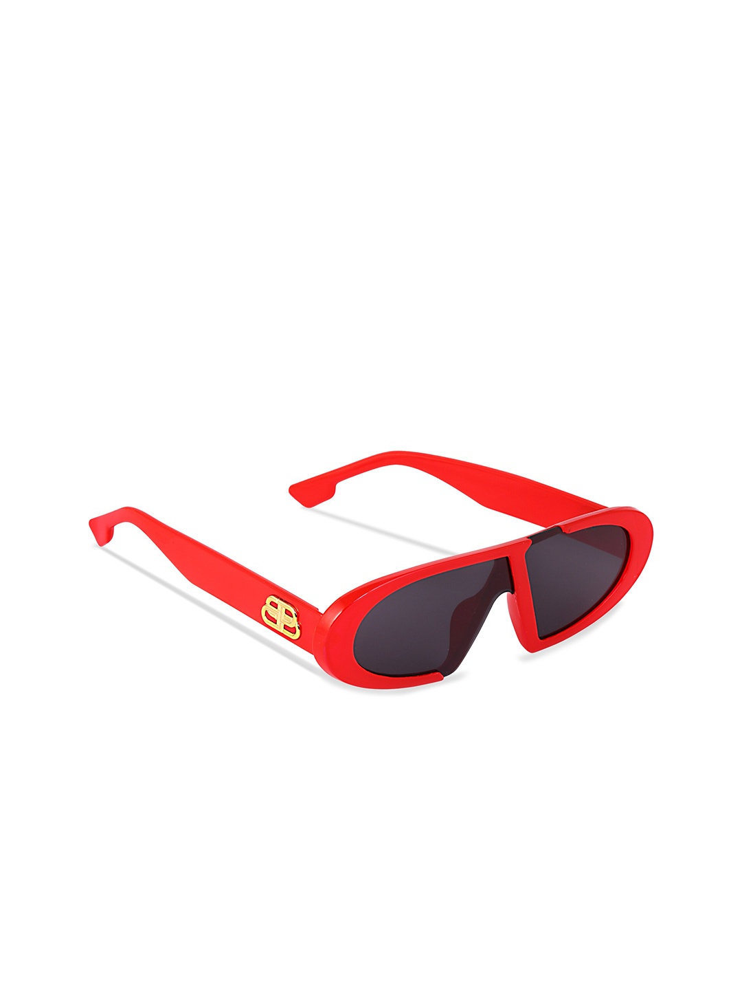 

Freddy Unisex Black Lens & Red Rectangle Sunglasses with UV Protected Lens