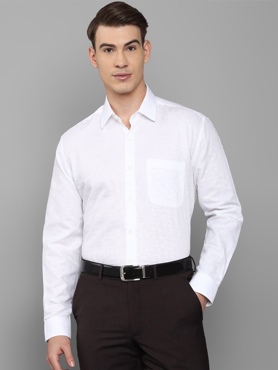 

Luxure by Louis Philippe Men White Casual Shirt