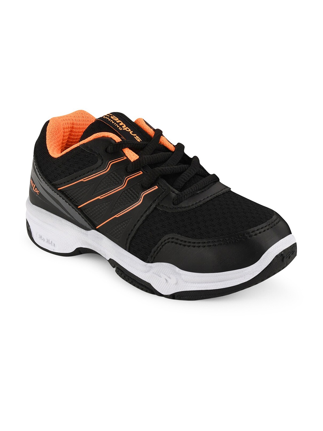 

Campus Unisex Kids Black Mesh Running Shoes