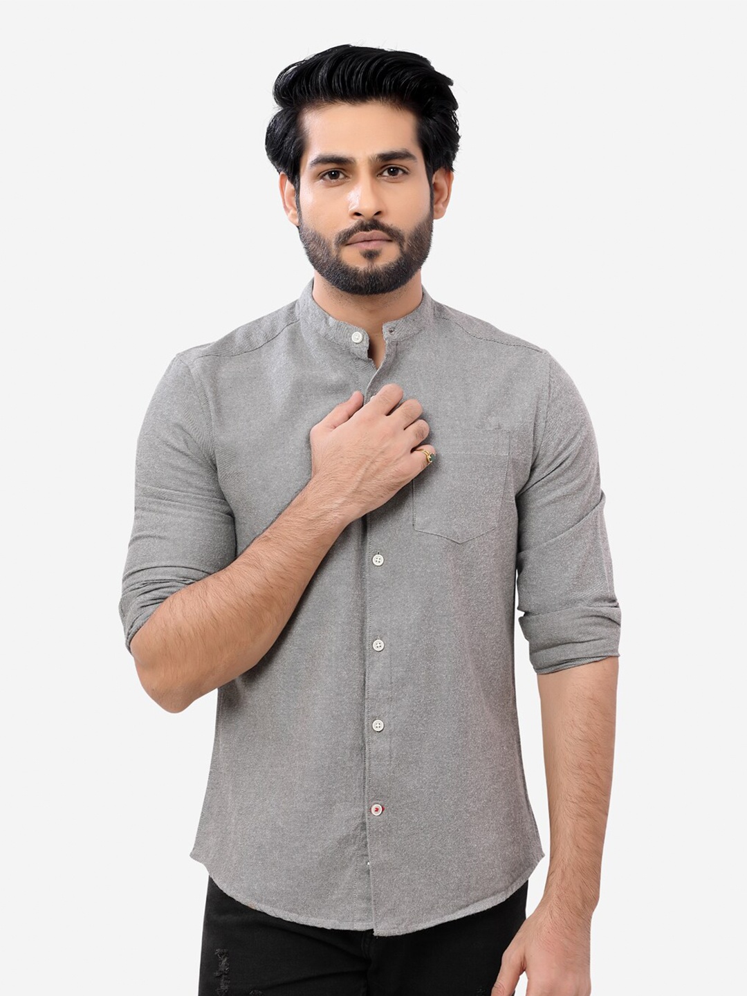 

VASTRADO Men Grey Casual Shirt
