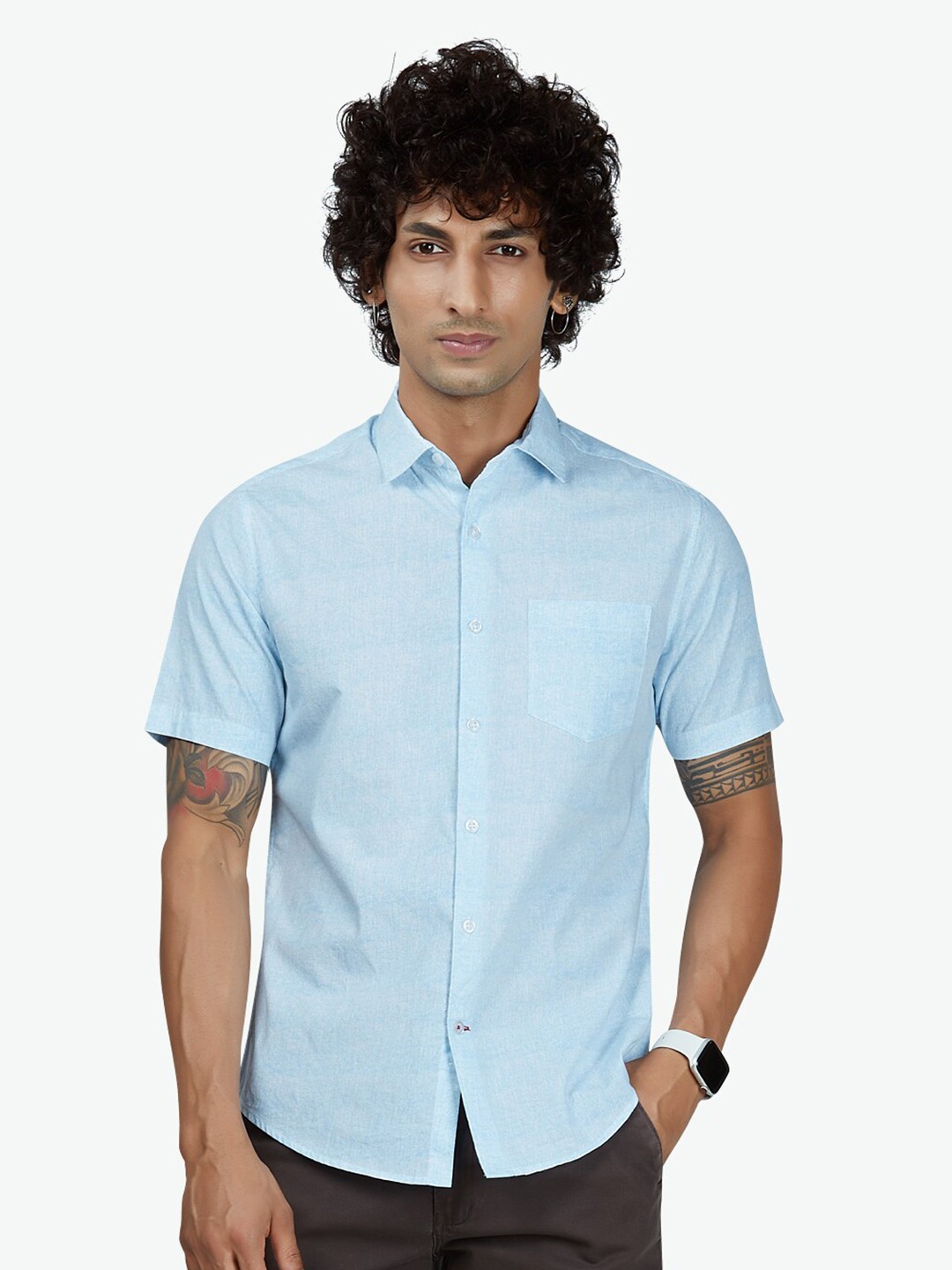 

VASTRADO Men Blue Casual Shirt