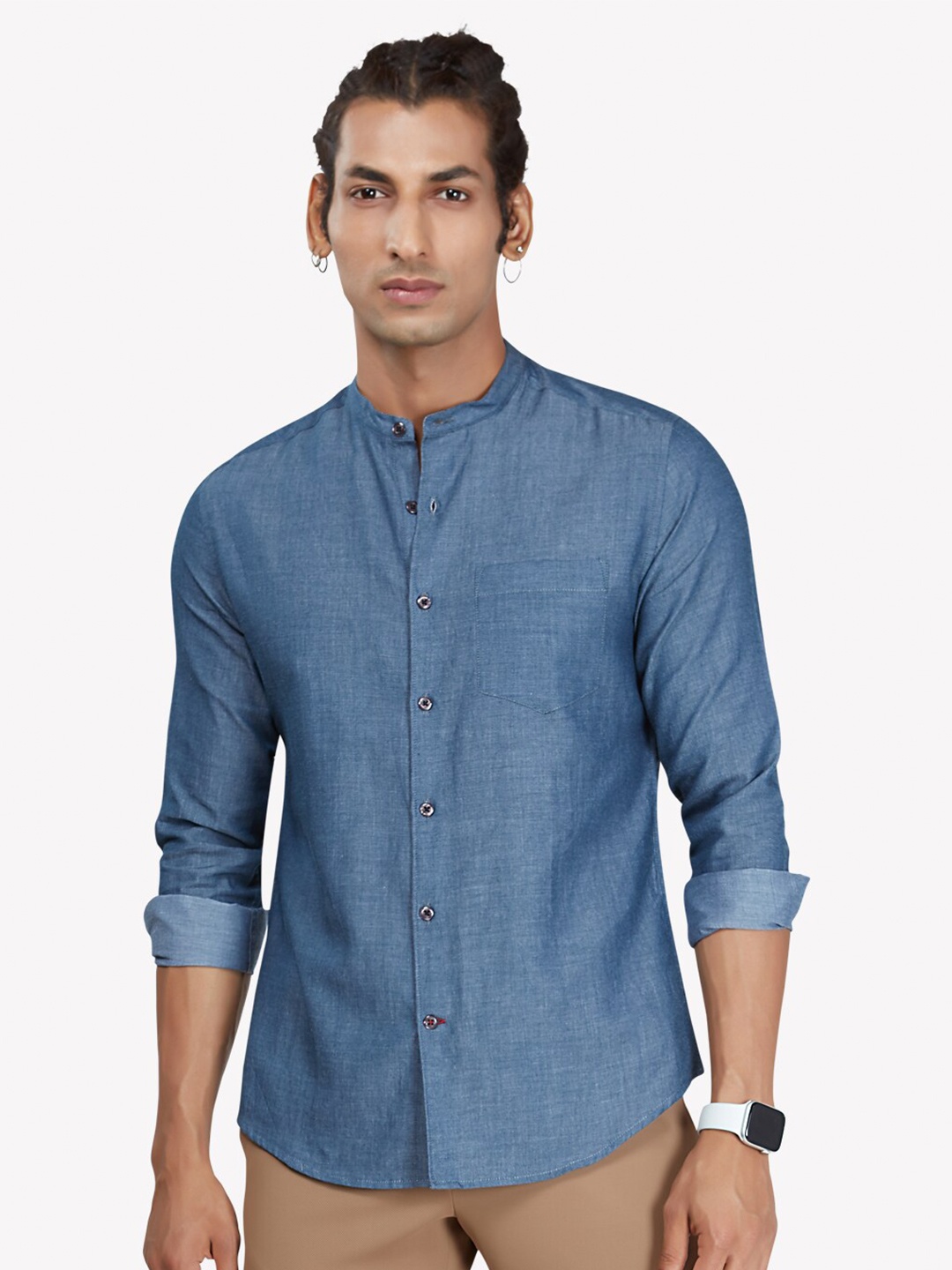 

VASTRADO Men Blue Casual Shirt