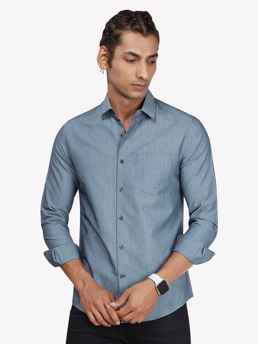 

VASTRADO Men Grey Casual Shirt