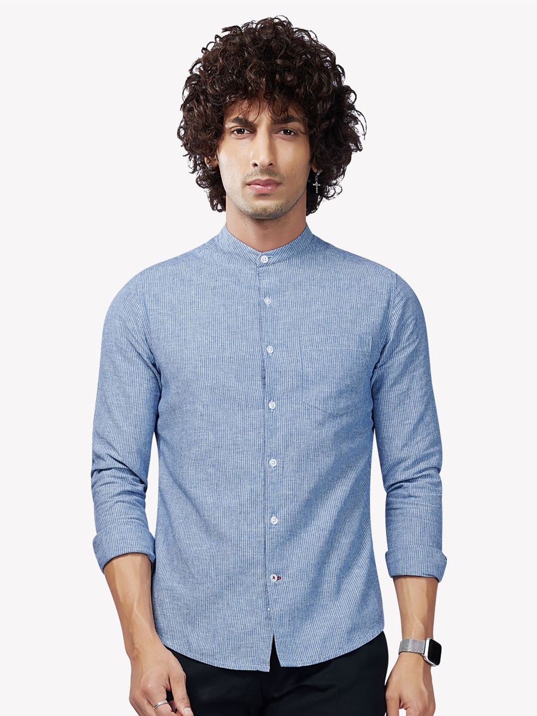 

VASTRADO Men Blue Casual Shirt