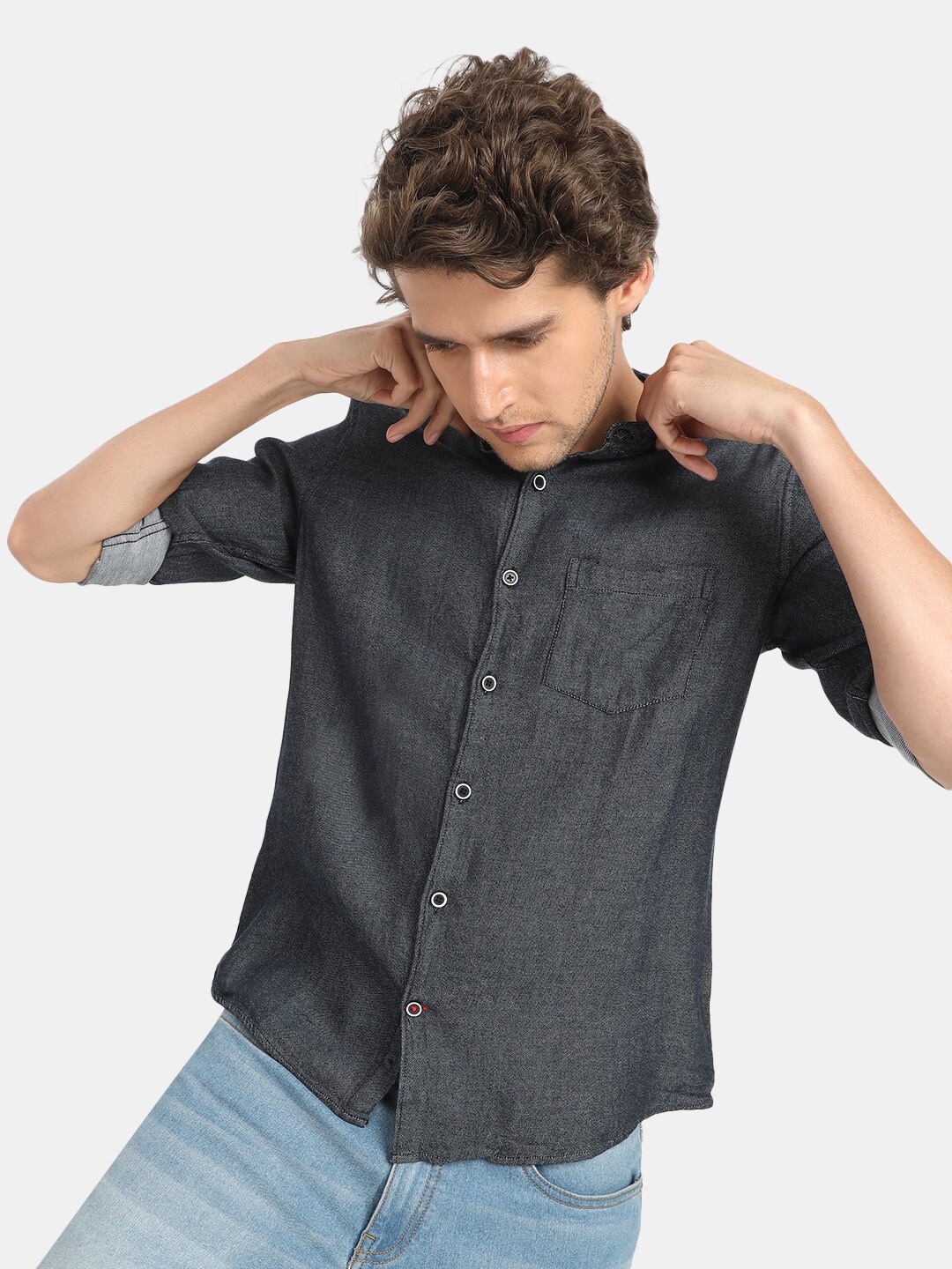 

VASTRADO Men Black Casual Shirt