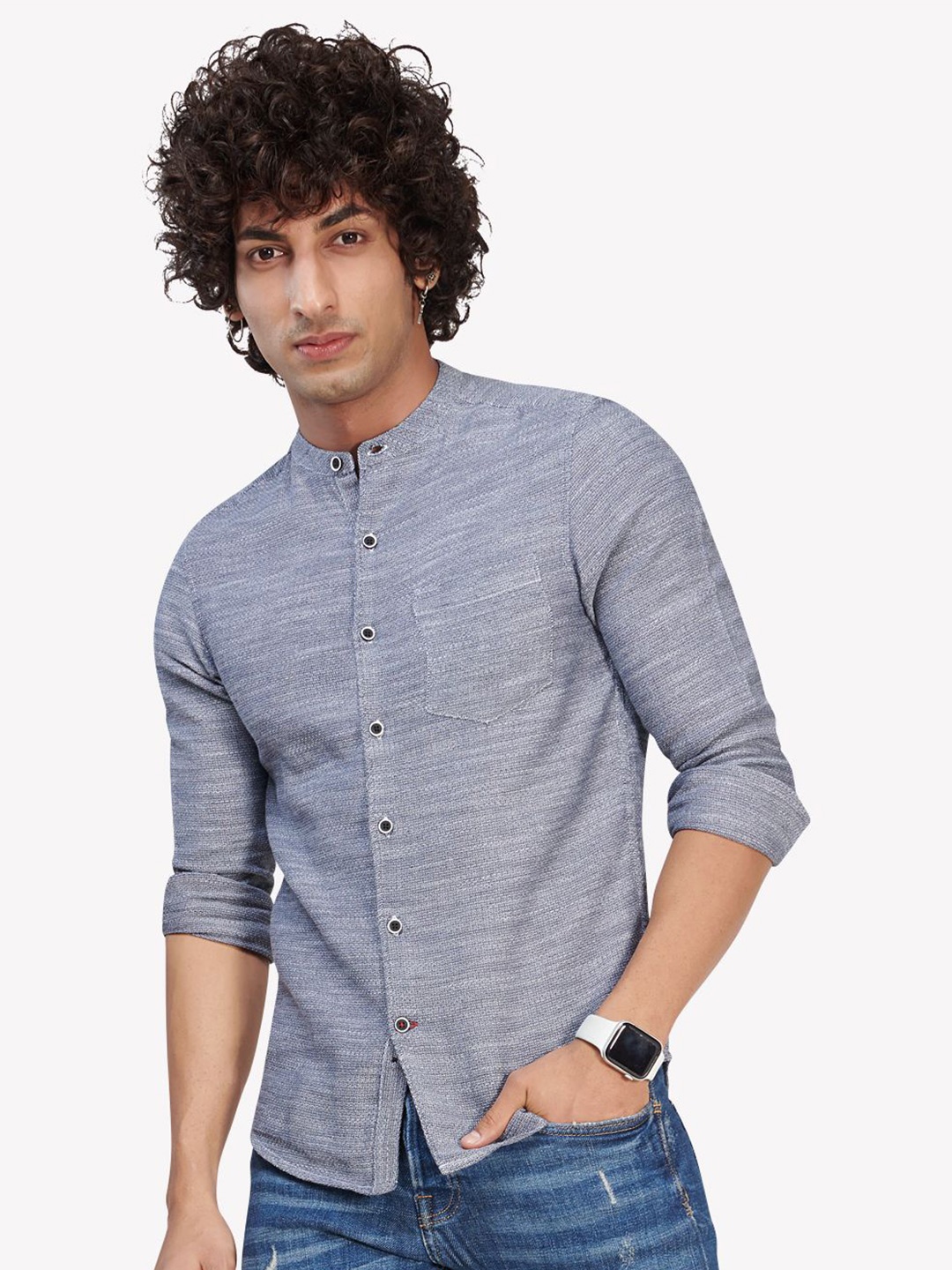 

VASTRADO Men Blue Casual Shirt