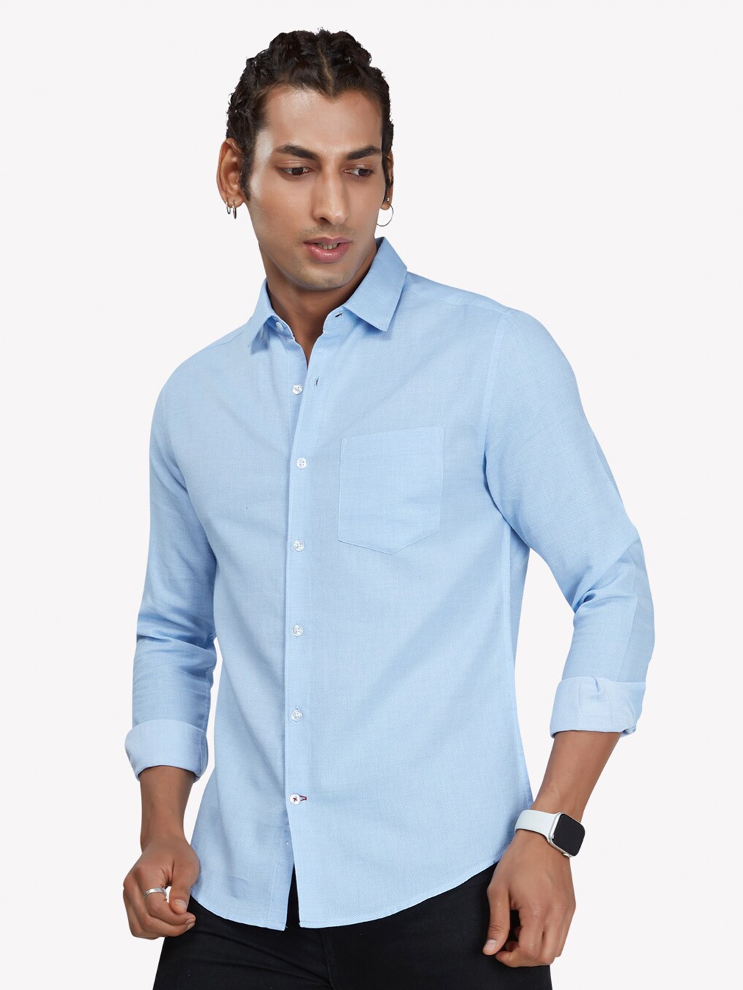 

VASTRADO Men Blue Casual Shirt