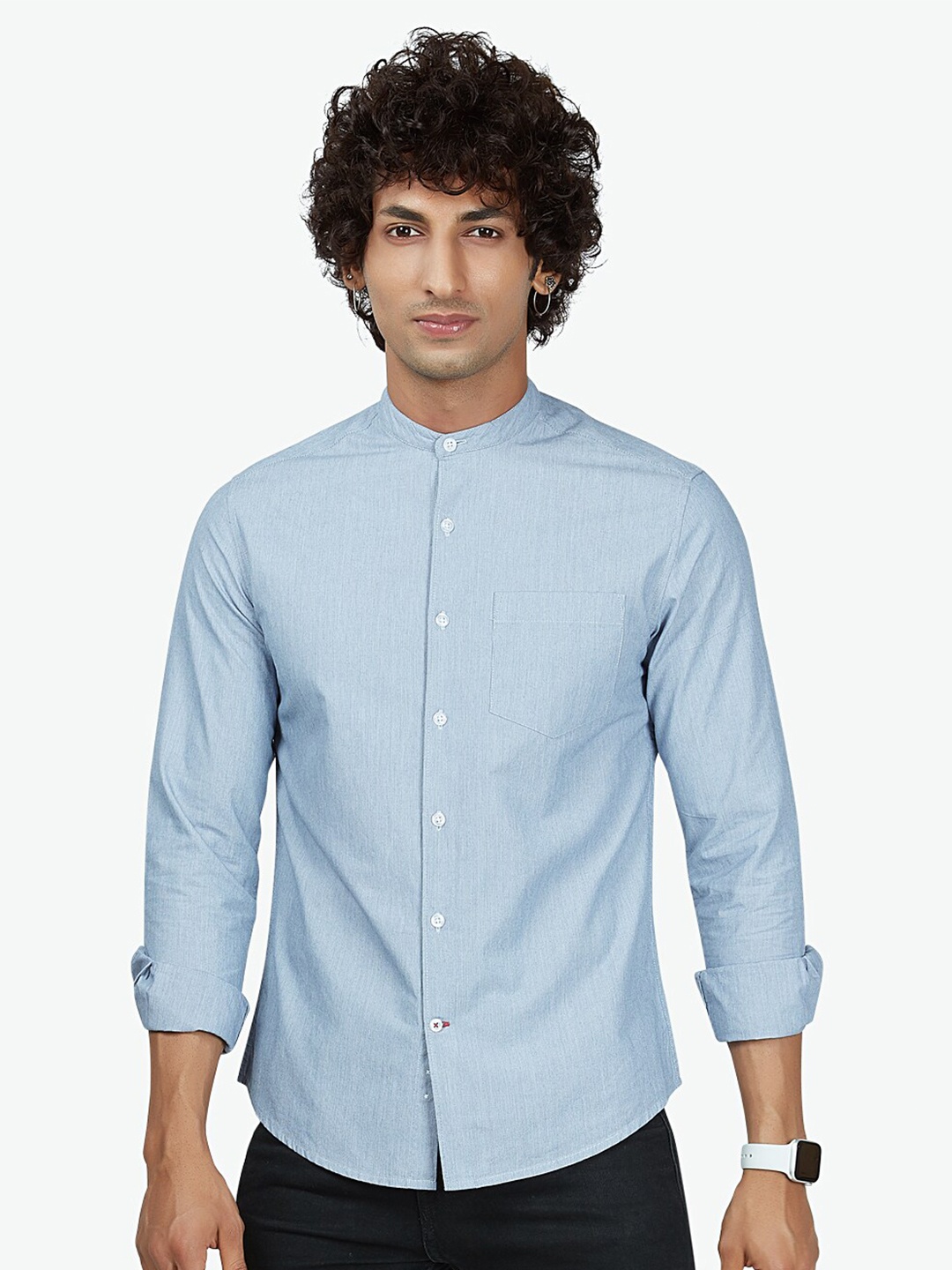 

VASTRADO Men Blue Casual Shirt