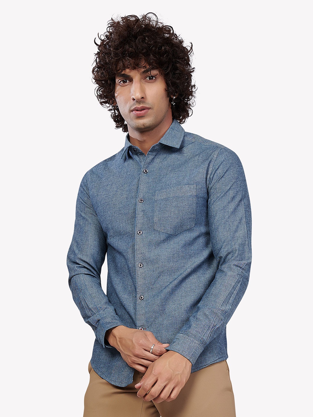 

VASTRADO Men Grey Casual Shirt