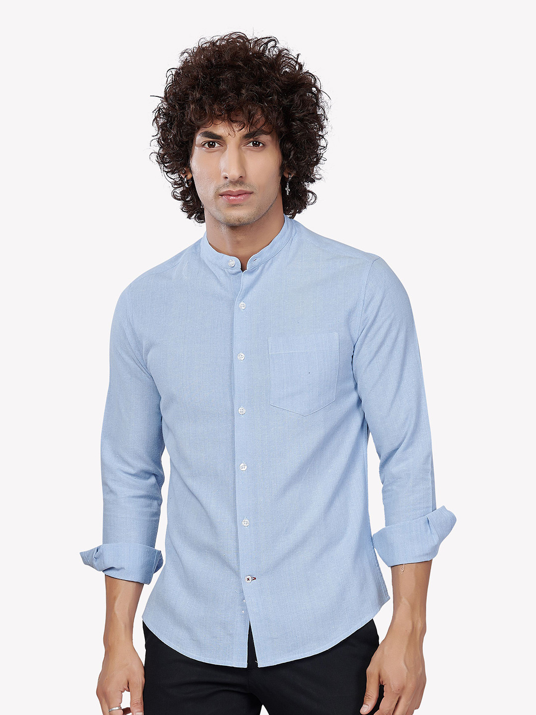 

VASTRADO Men Blue Casual Shirt