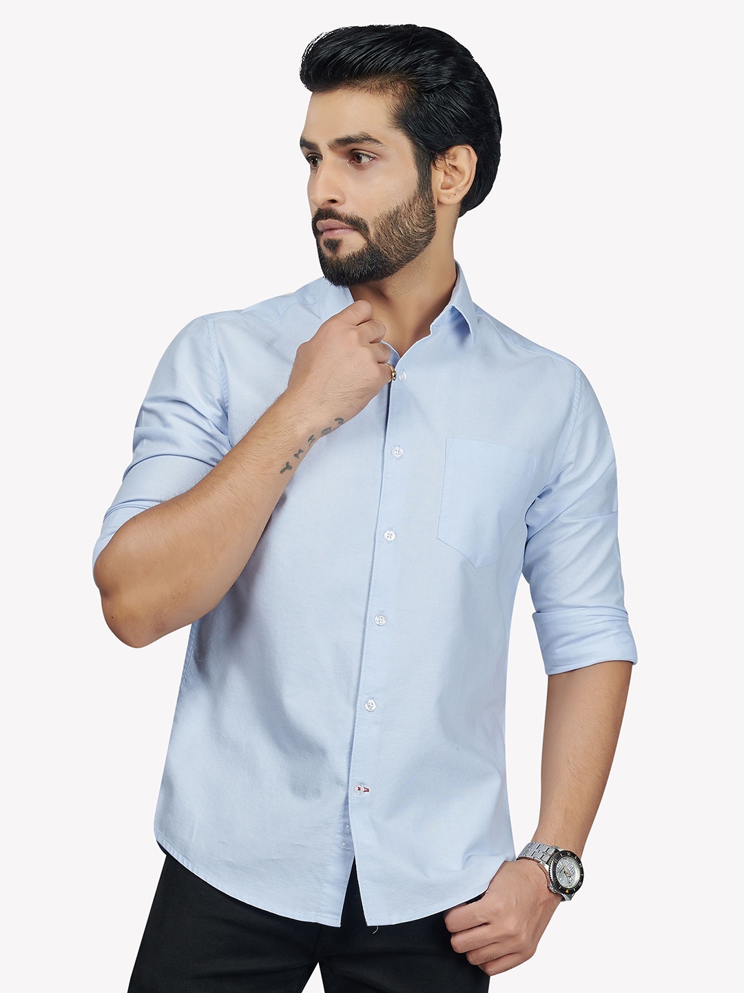 

VASTRADO Men Blue Casual Shirt