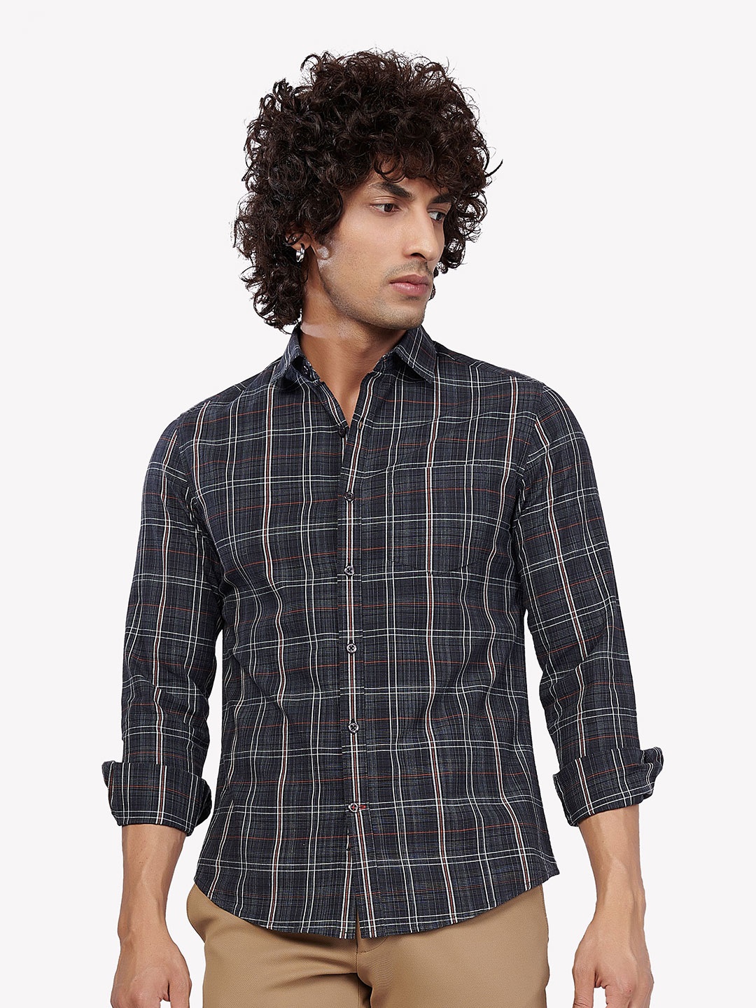 

VASTRADO Men Multicoloured Checked Casual Shirt, Multi