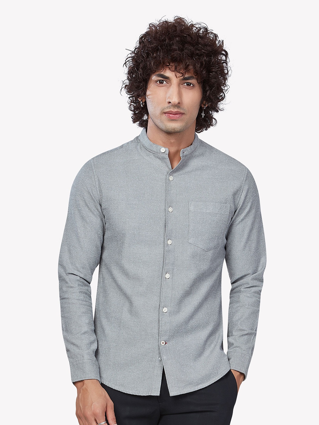 

VASTRADO Men Grey Casual Shirt