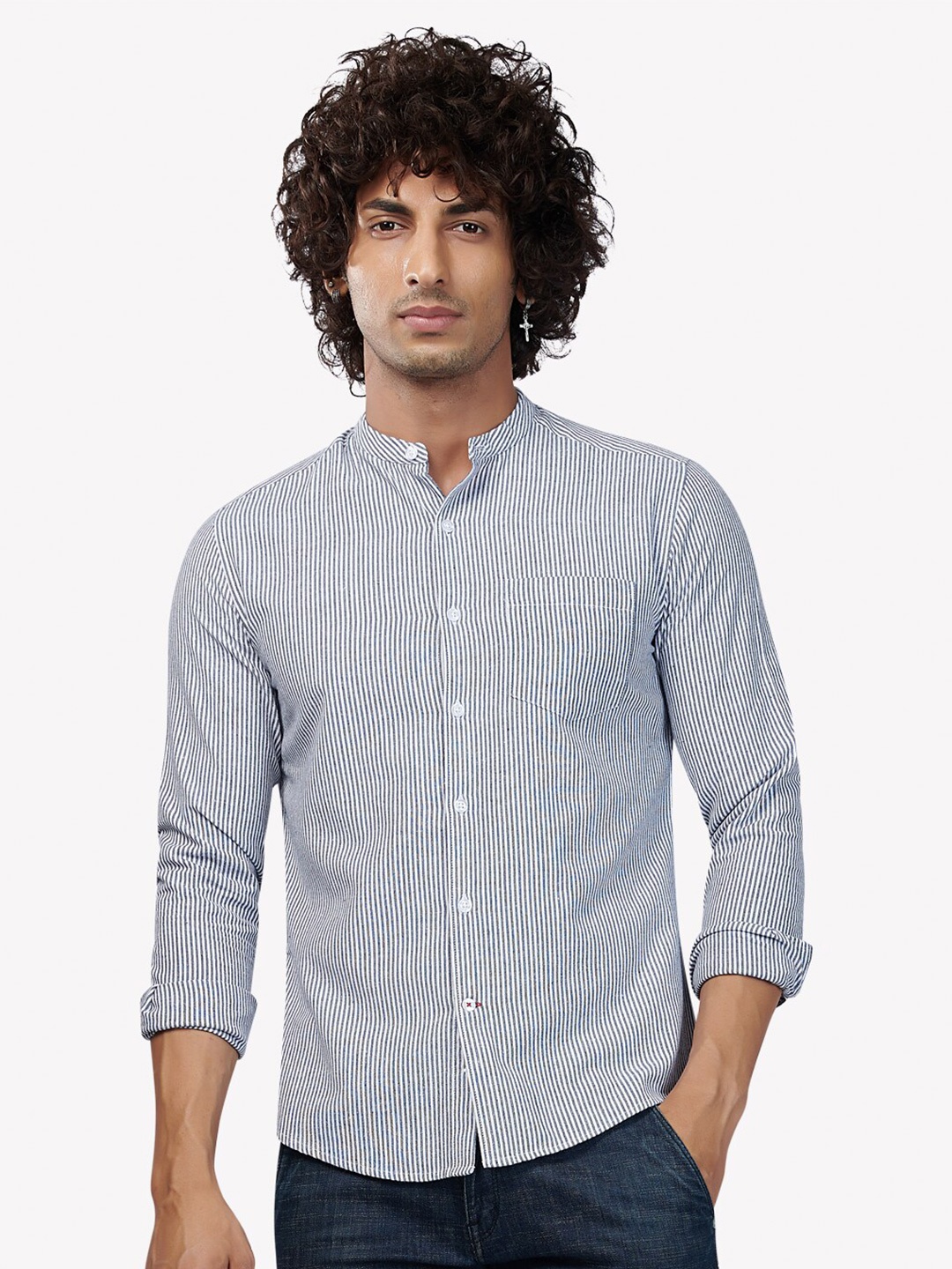 

VASTRADO Men Blue Casual Shirt