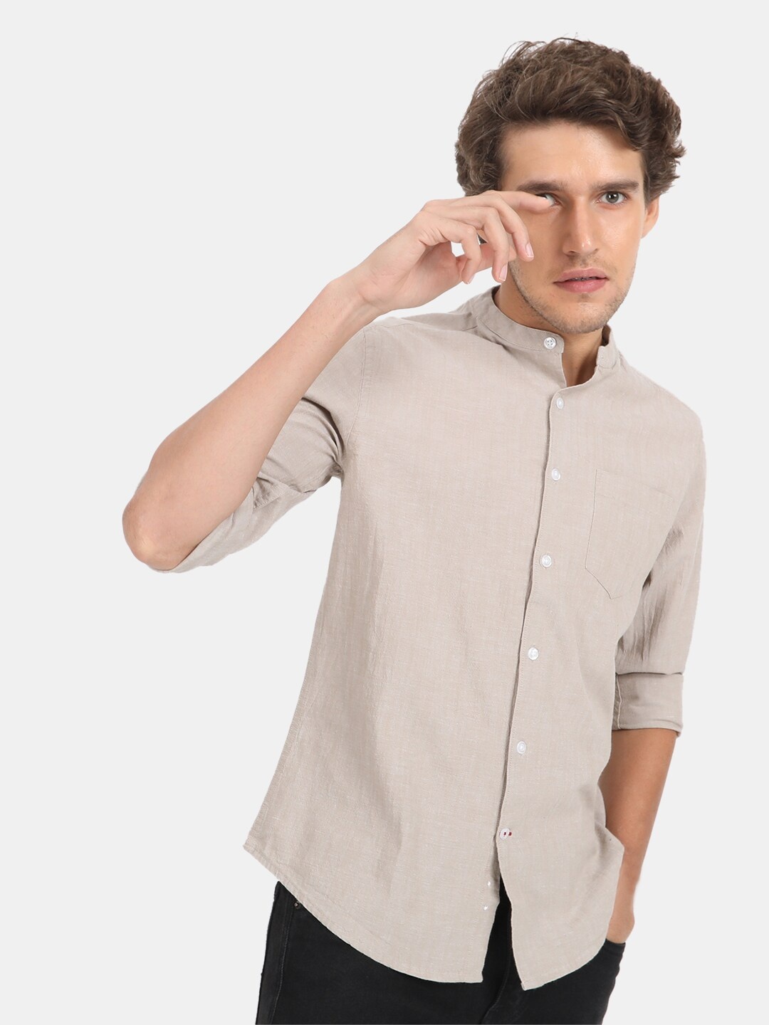 

VASTRADO Men Beige Casual Shirt