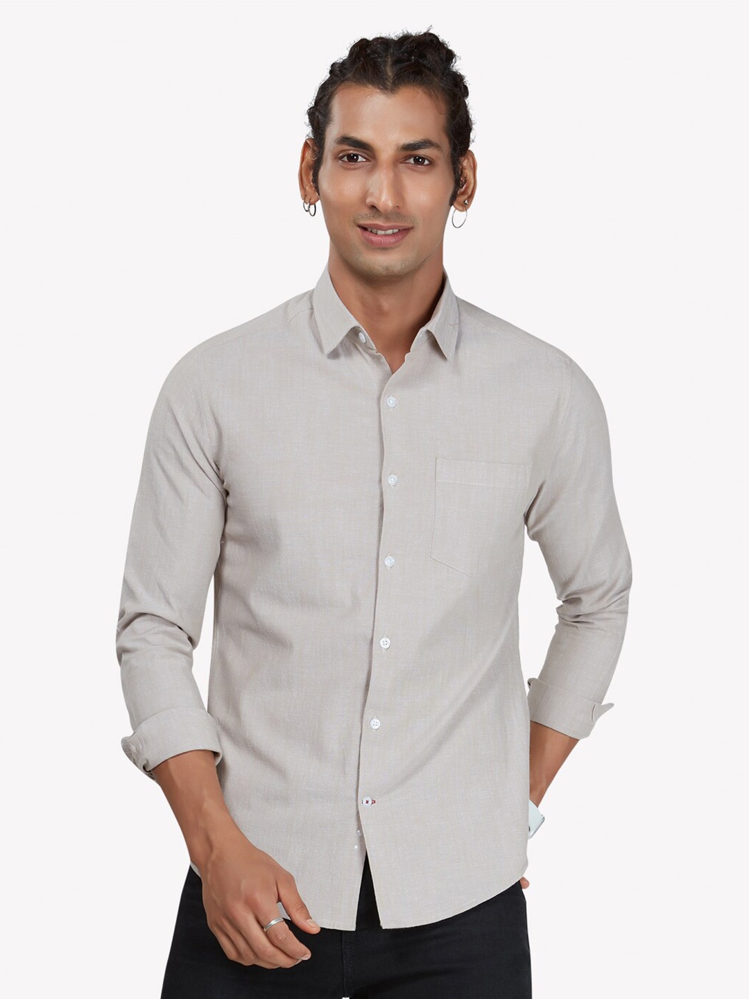 

VASTRADO Men Beige Casual Shirt