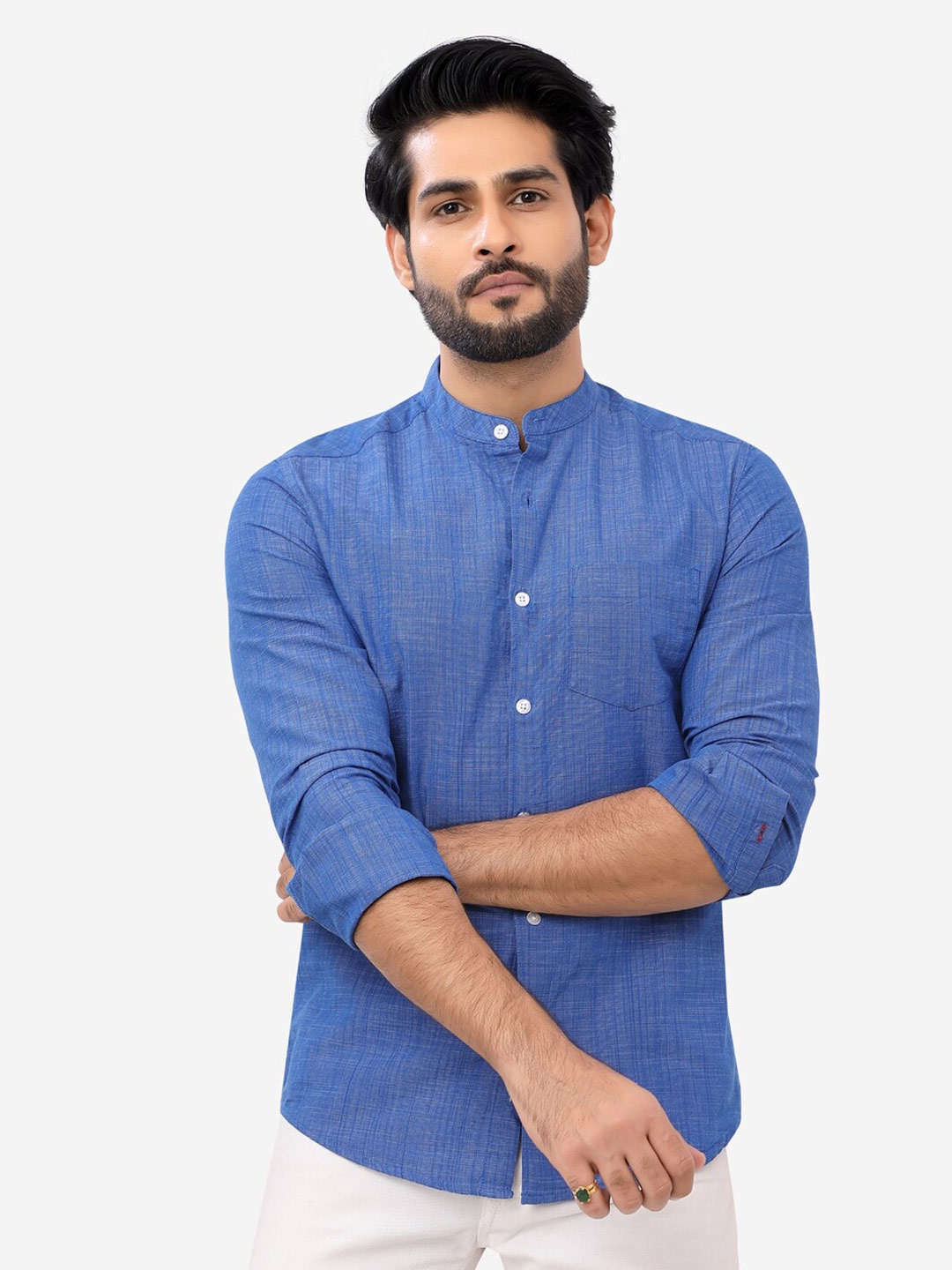 

VASTRADO Men Blue Casual Shirt