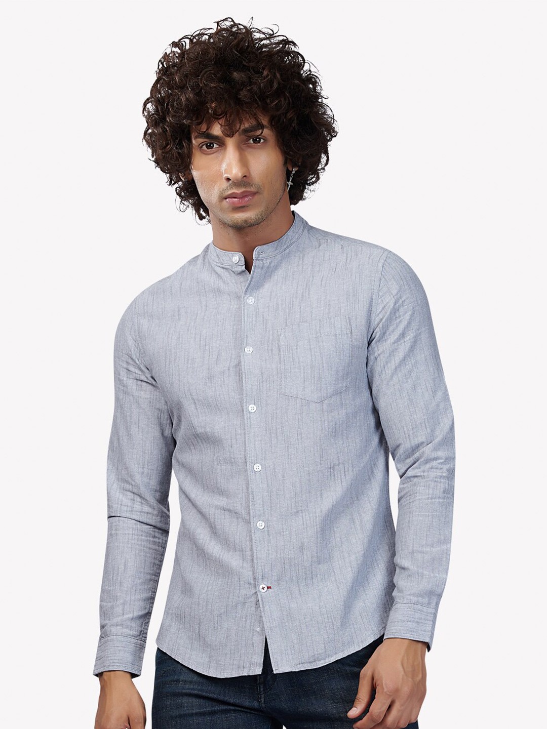 

VASTRADO Men Grey Casual Shirt