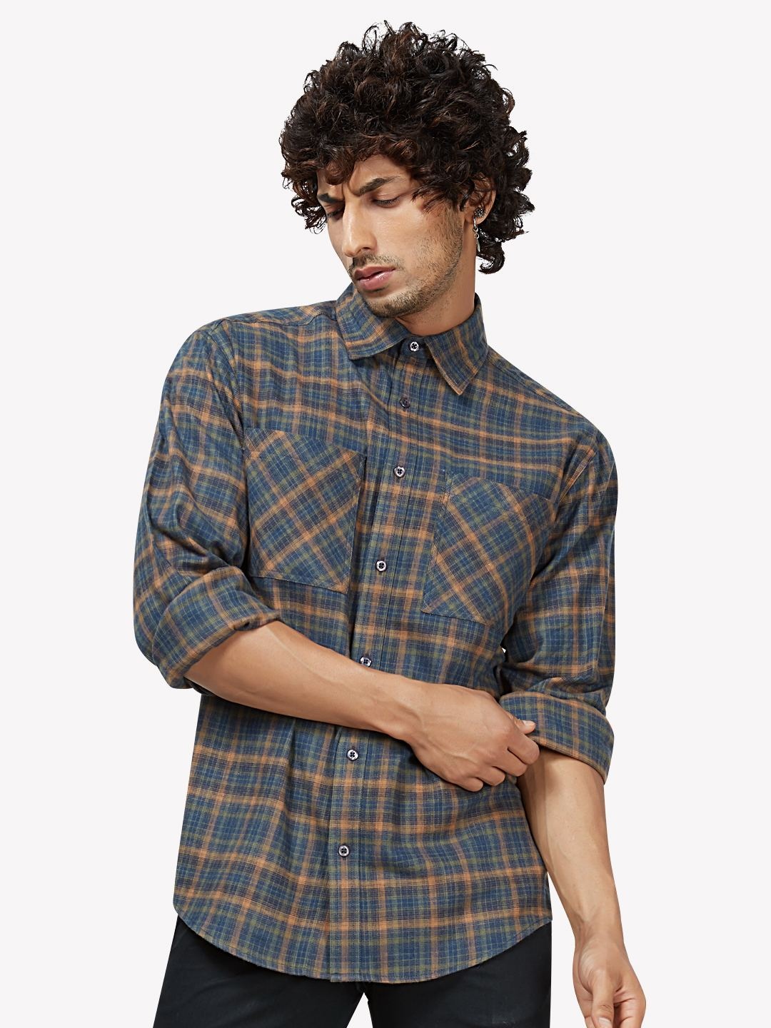

VASTRADO Men Multicoloured Tartan Checks Checked Casual Shirt, Multi