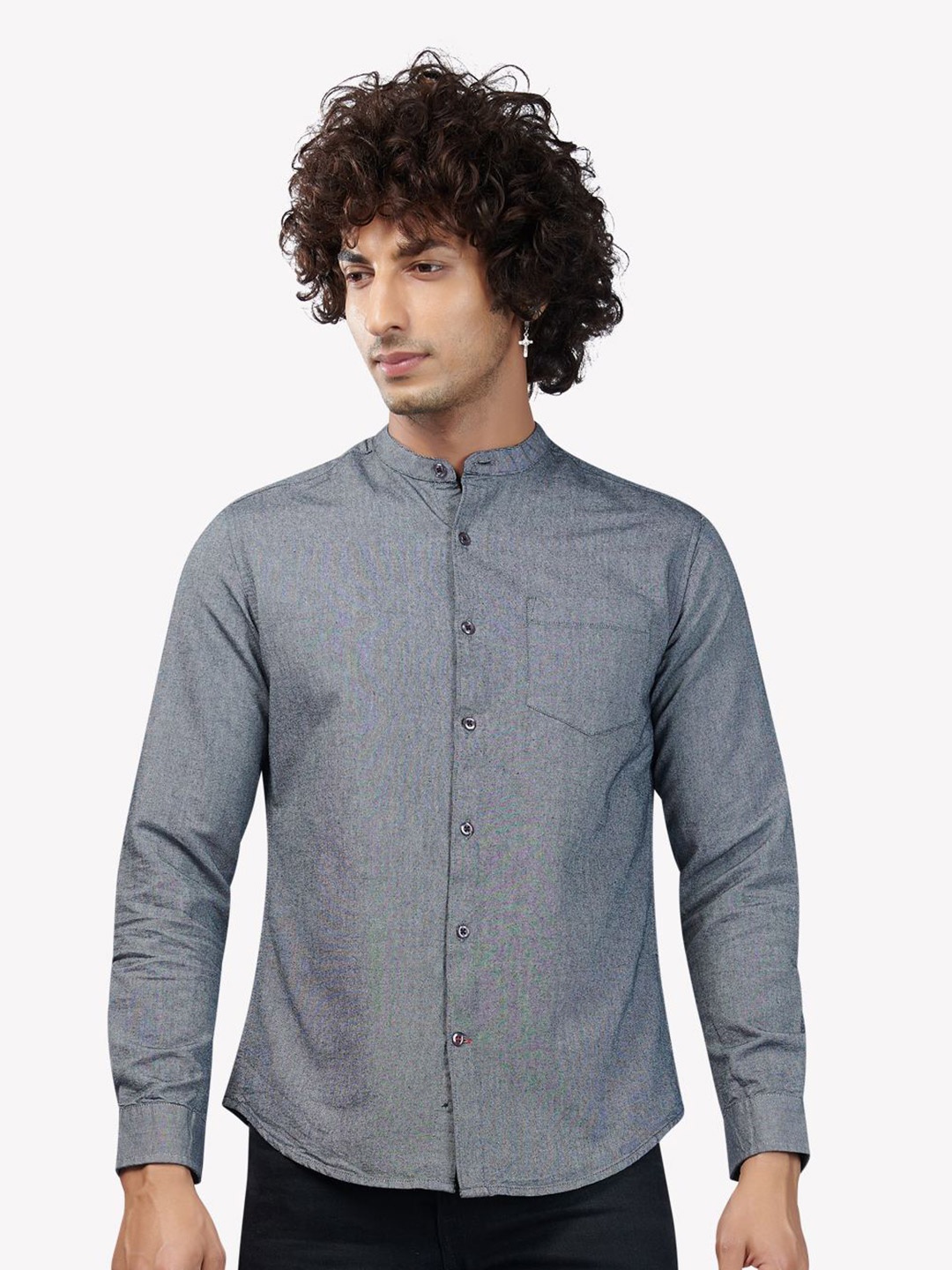 

VASTRADO Men Grey Casual Shirt