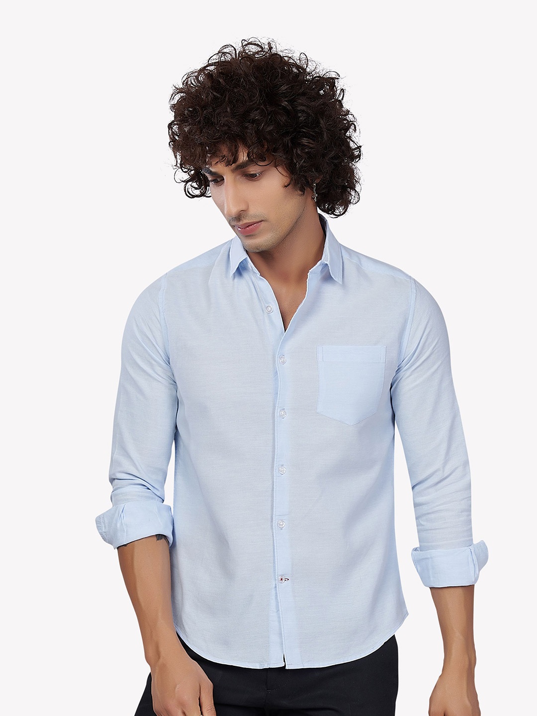 

VASTRADO Men Blue Casual Shirt