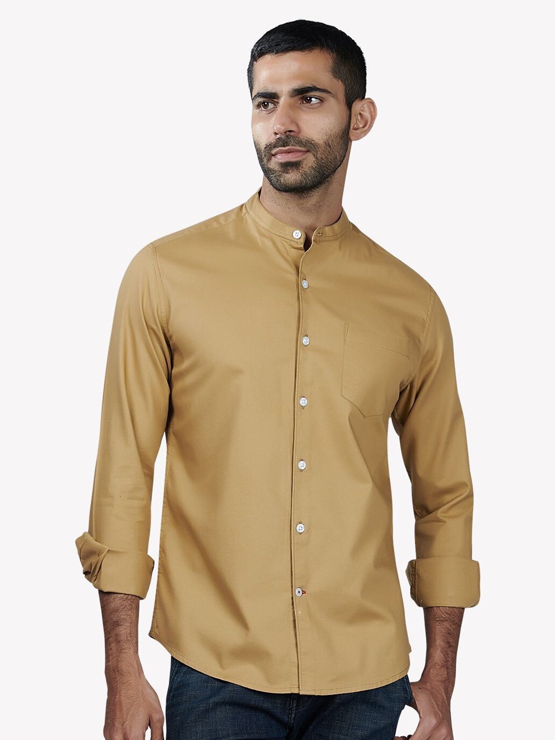 

VASTRADO Men Khaki Casual Shirt