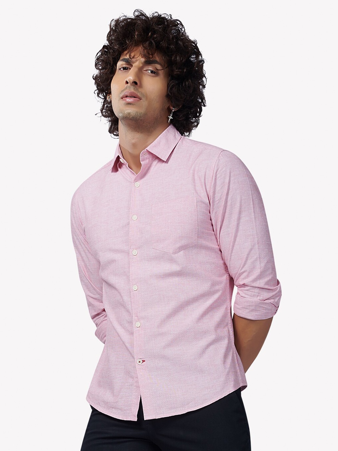 

VASTRADO Men Pink Casual Shirt