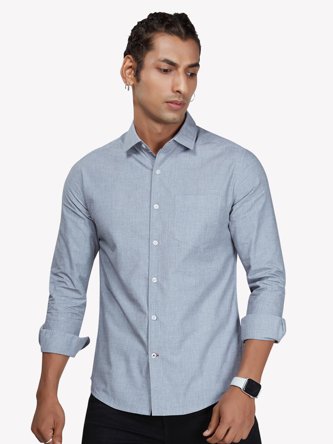 

VASTRADO Men Grey Casual Shirt