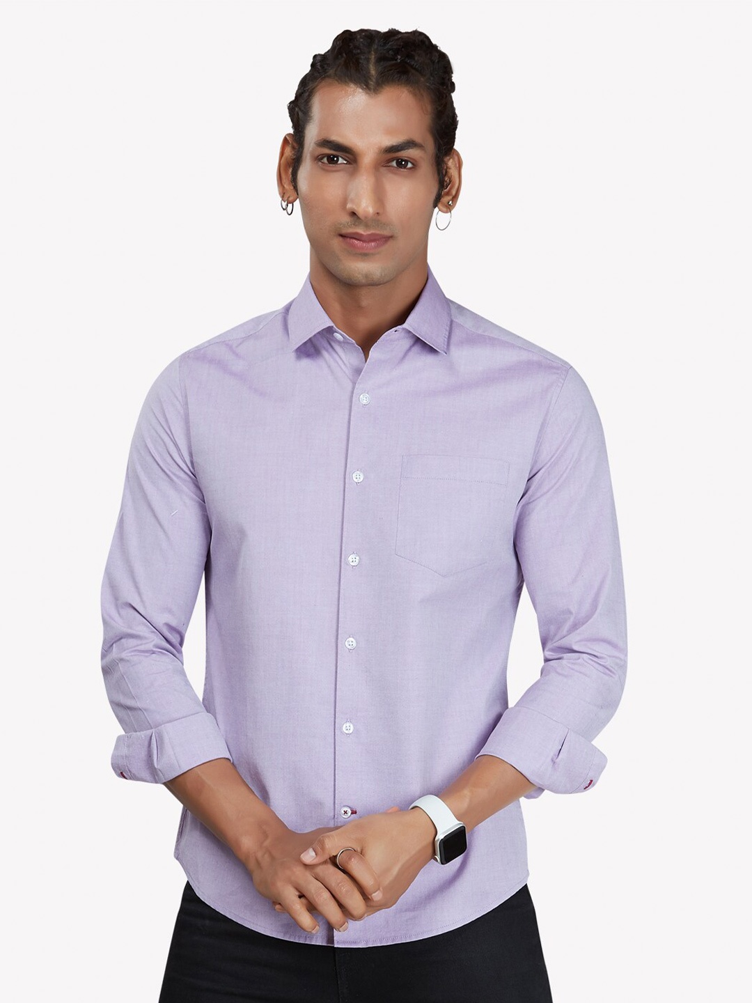 

VASTRADO Men Purple Casual Shirt