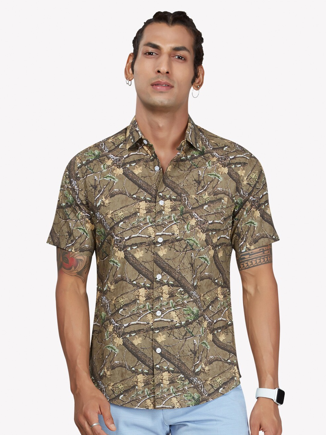 

VASTRADO Men Multicoloured Floral Printed Casual Shirt, Multi