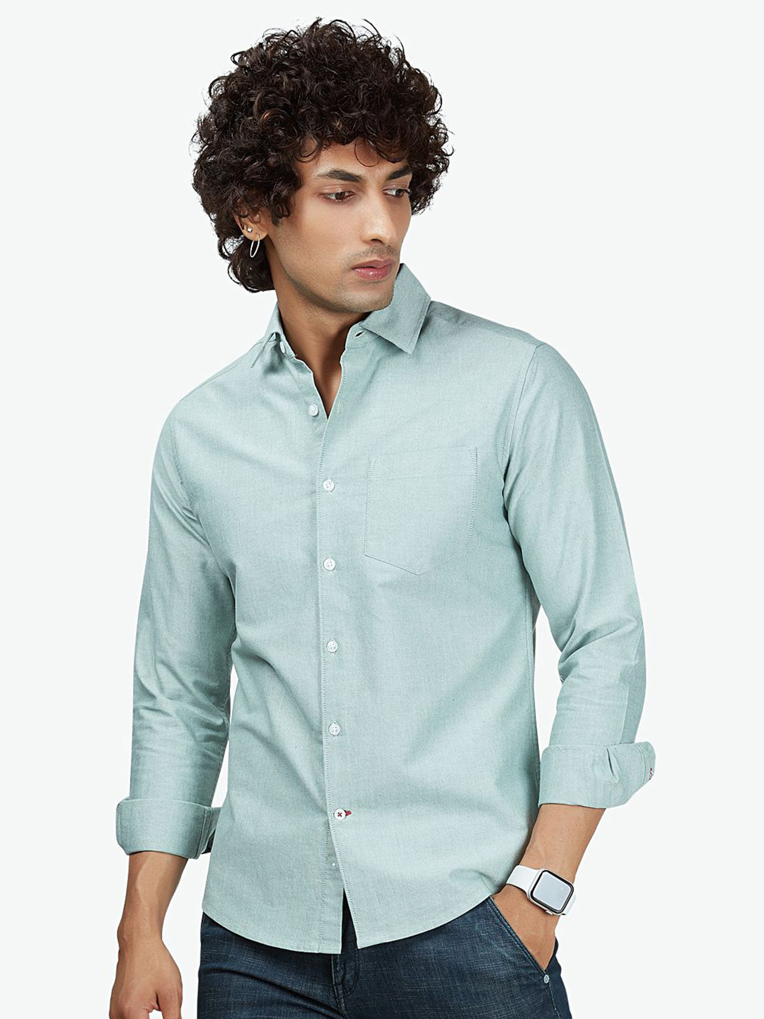 

VASTRADO Men Green Casual Shirt